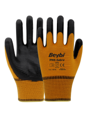 PN5 Zebra Nitril Kaplı Polyester Eldiven ( 288 ÇİFT / KOLİ )
