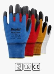 PN3 Zebra Nitril Kaplı Polyester Eldiven ( 288 ÇİFT / KOLİ )