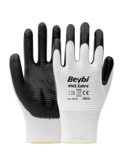 PN3 Zebra Nitril Kaplı Polyester Eldiven ( 288 ÇİFT / KOLİ )