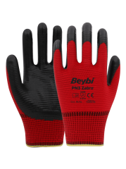 PN3 Zebra Nitril Kaplı Polyester Eldiven ( 288 ÇİFT / KOLİ )