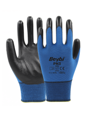 PN3 Nitril Kaplı Polyester Eldiven ( 288 ÇİFT / KOLİ )