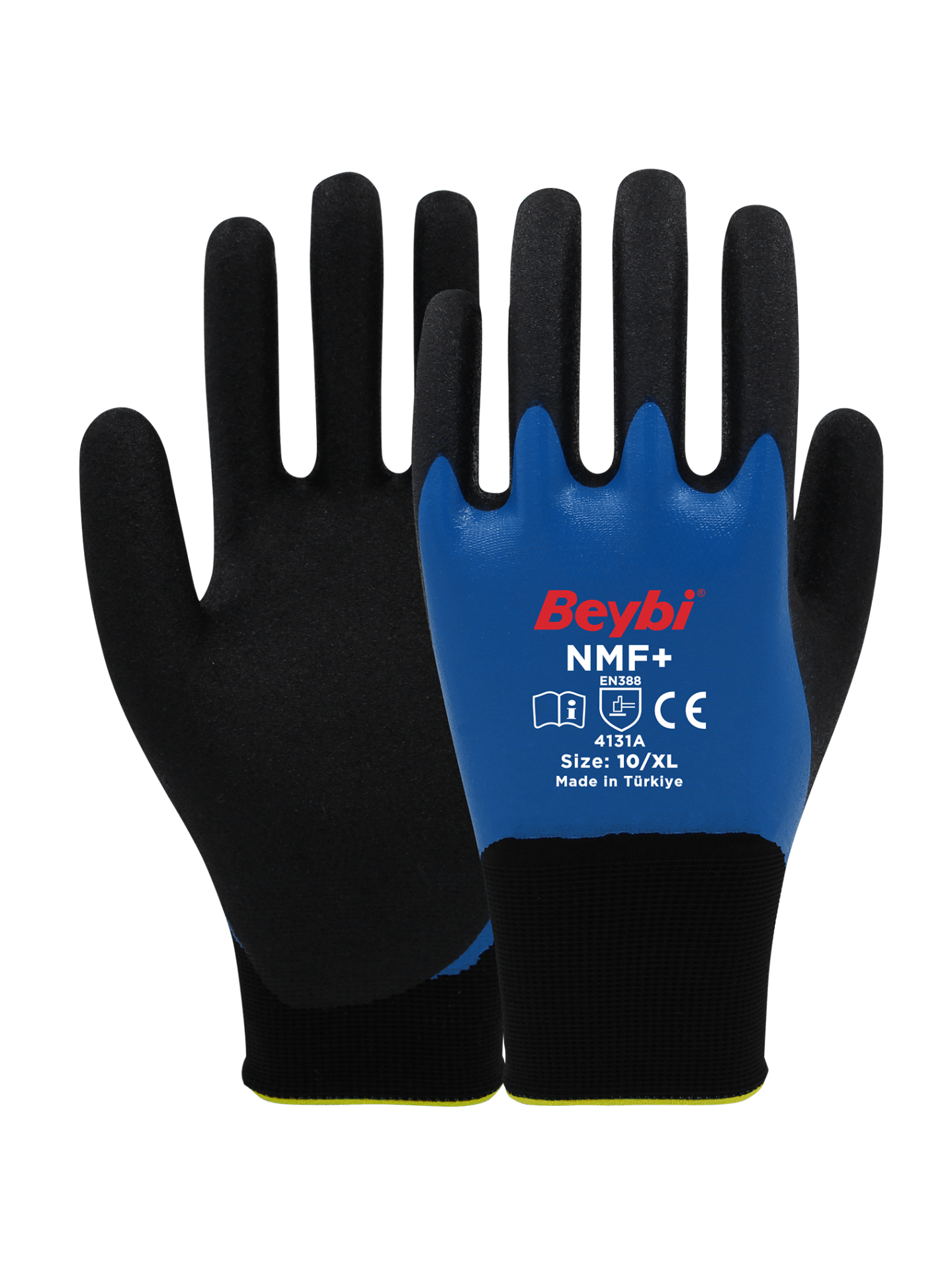NMF+ Tam Kaplı Mikro Köpük Nitril Kaplı Polyester Örgü Eldiven ( 144 ÇİFT / KOLİ )