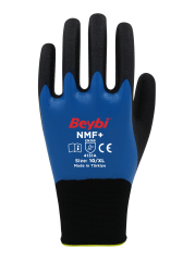 NMF+ Tam Kaplı Mikro Köpük Nitril Kaplı Polyester Örgü Eldiven ( 144 ÇİFT / KOLİ )