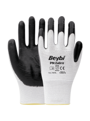 PN Zebra Nitril Kaplı Polyester Eldiven ( 288 ÇİFT / KOLİ )