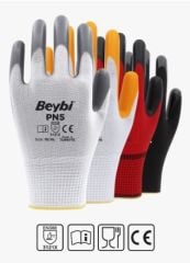 PN5 Nitril Kaplı Polyester Eldiven ( 288 ÇİFT / KOLİ )