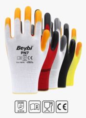 PN7 Polyester Örme Nitril Eldiven ( 288 ÇİFT / KOLİ )