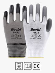 PN72 Polyester Örme Nitril Eldiven ( 288 ÇİFT / KOLİ )