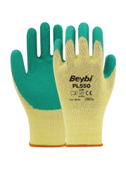 PL550 Lateks Kaplı Pamuk Polyester Eldiven ( 144 ÇİFT / KOLİ )