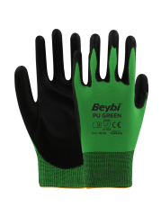PU GREEN Poliüretan Kaplı Polyester Eldiven ( 288 ÇİFT / KOLİ )