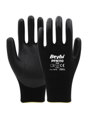 PFN110 Köpük Nitril Kaplı Polyester Eldiven ( 144 ÇİFT / KOLİ )