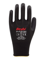 B-FLEX120 Micro / Mikro Köpük Nitril Kaplı Polyester Eldiven ( 144 ÇİFT / KOLİ )