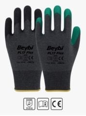 PL17 Flex Lateks Kaplı Polyester Likralı Eldiven ( 144 ÇİFT / KOLİ )
