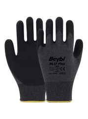 PL17 Flex Lateks Kaplı Polyester Likralı Eldiven ( 144 ÇİFT / KOLİ )