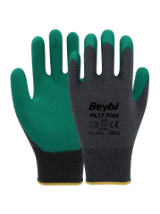PL17 Flex Lateks Kaplı Polyester Likralı Eldiven ( 144 ÇİFT / KOLİ )