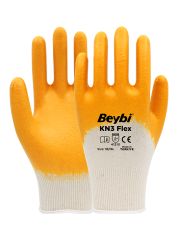 KN3 Flex Nitril Kaplı Pamuk Eldiven ( 288 ÇİFT / KOLİ )