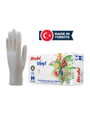 Vinil Pudrasız Muayene Eldiveni MDR - 100'lük Kutu