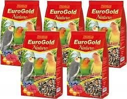 Euro gold papağan yemi 750 gr. 5’li