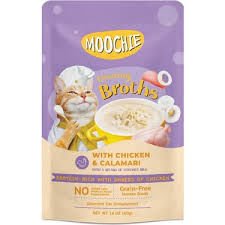 Moochie çorba kedi ödülü Tavuk-kalamar 40gr 16,lı