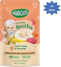 Moochie çorba kedi ödülü Ton-somon 40gr 16’lı