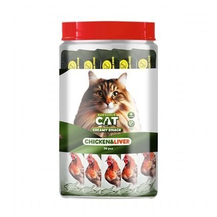 EUROGOLD CAT SIVI ÖDÜLÜ TAVUK-CİĞER 30X15 GR 30'LU