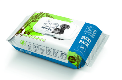 M-PETS BAMBOO  KEDİ KÖPEKLER İÇİN TEMİZLEME MENDİLİ 80’Lİ