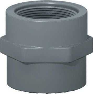 U Pvc Adaptör (İç Dişli) 63 mm