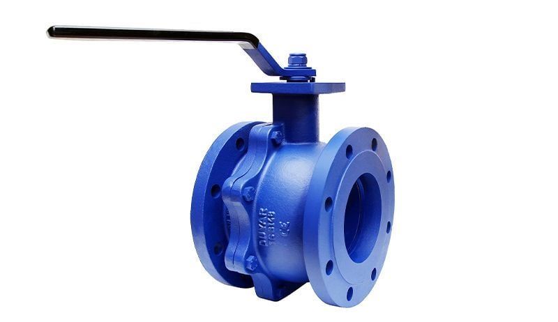 DN150 PN16 2 PARÇ.FLANŞLI KÜRESEL VANA DUYAR