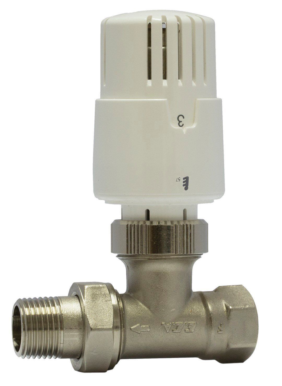 Termostatik Vana Düz Tip  E.C.A. TRV4 - 1/2''