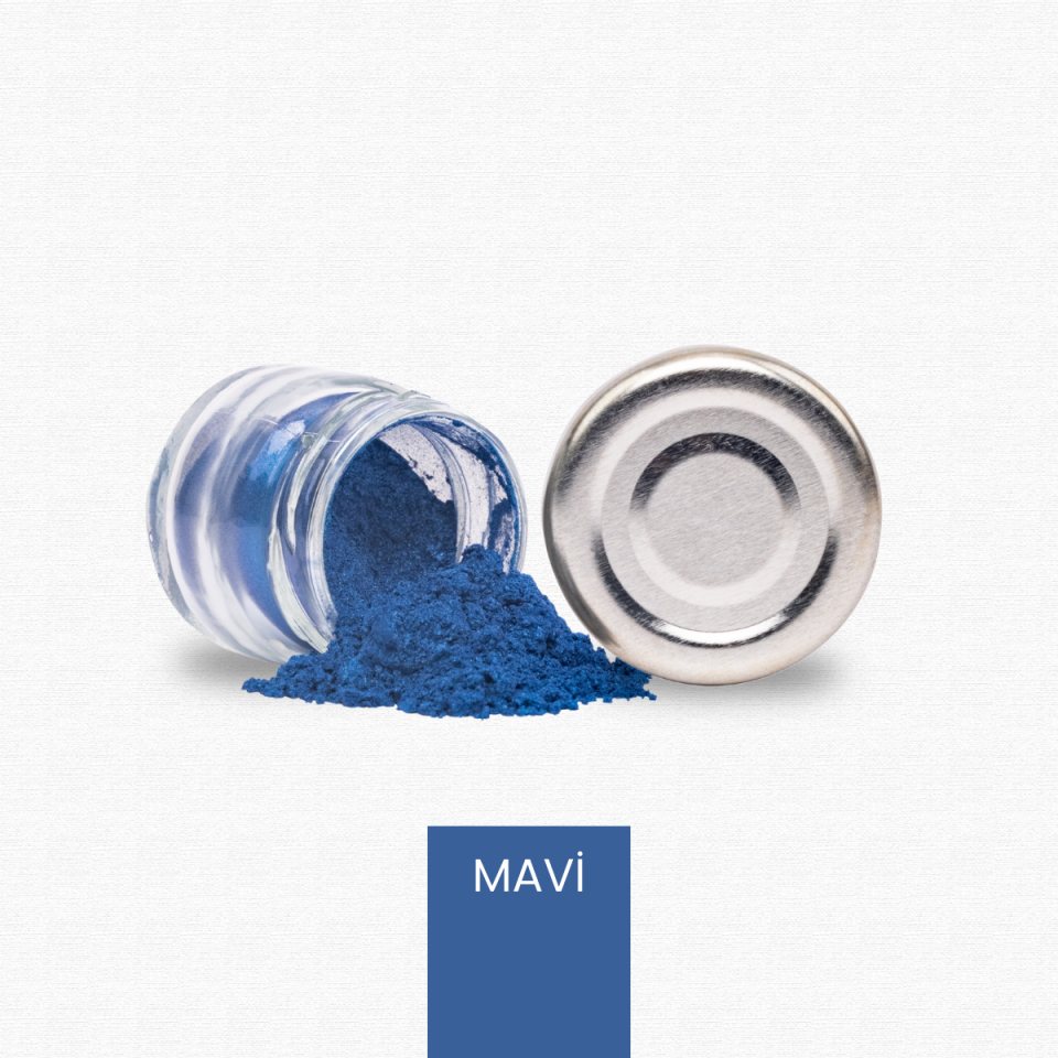 Sedefli Toz Pigment Mavi