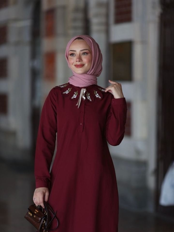 Lavanta Tunik Bordo