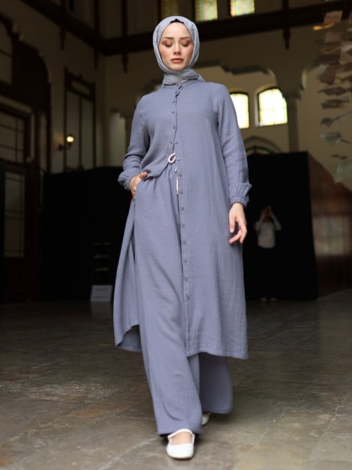 Elegan Takım Koyu Gri