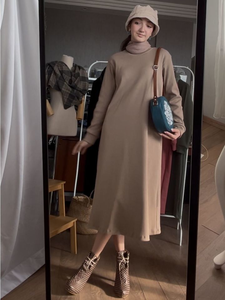 Kaşkorse Tunik Bej + Crash Bambu Şal