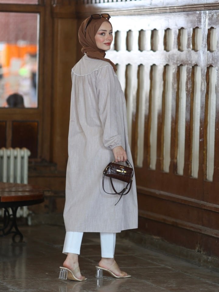 Bohem Tunik Bej
