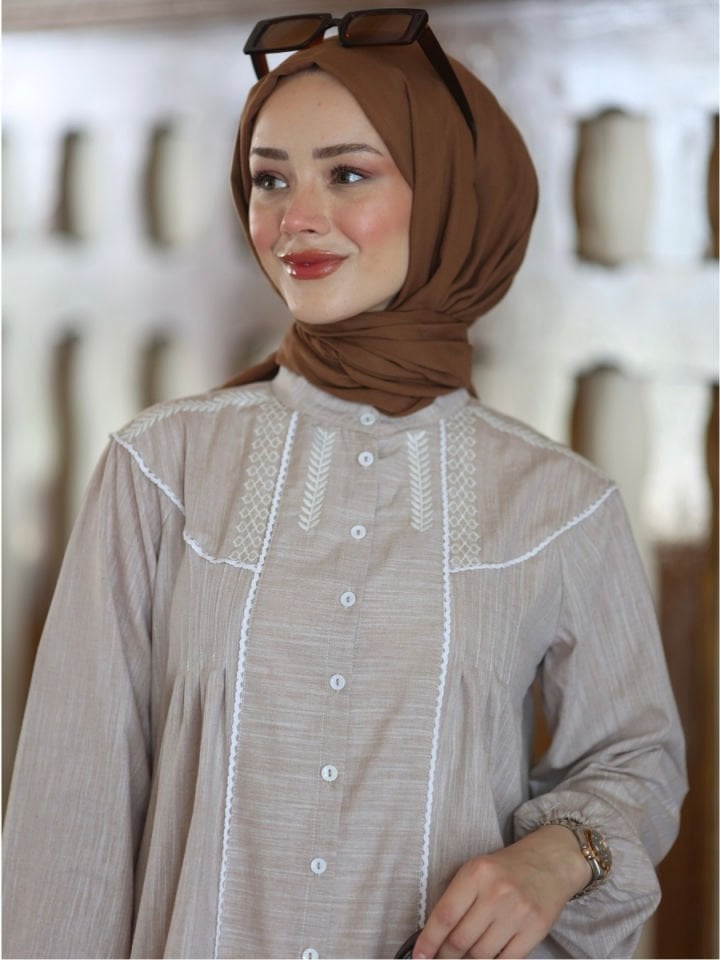 Bohem Tunik Bej