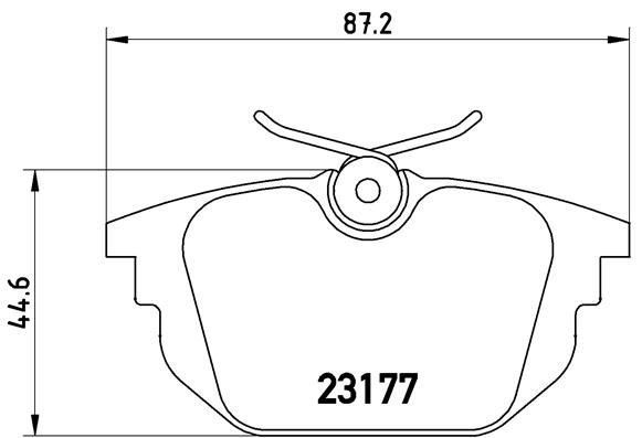 ARKA FREN BALATASI FIAT TEMPRA 90 TİPO 87 UNO 89 MAREA 96 CROMA 87 BRAVO 96 ALFA ROMEO 145-146-155-156-164