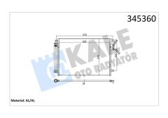 KLIMA RADYATORU FIAT 500 09 PANDA 12 FORD KA 08 LANCIA YPSILON 11 0.9T 1.2 1.3D MTJ 1.4