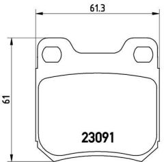 ARKA DİSK FREN BALATASI CADILLAC CATERA 04.99 - 09.01 OPEL OMEGA 03-94 - 07.03