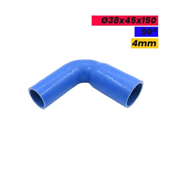 KONİK DİRSEK SİLİKON HORTUM 38x45x150 90 DERECE 4mm