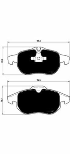 ÖN FREN BALATASI ASTRA H 05 10 VECTRA C 08.02 ZAFIRA B 05 10 SAAB 9.3 02 CROMA 06.05