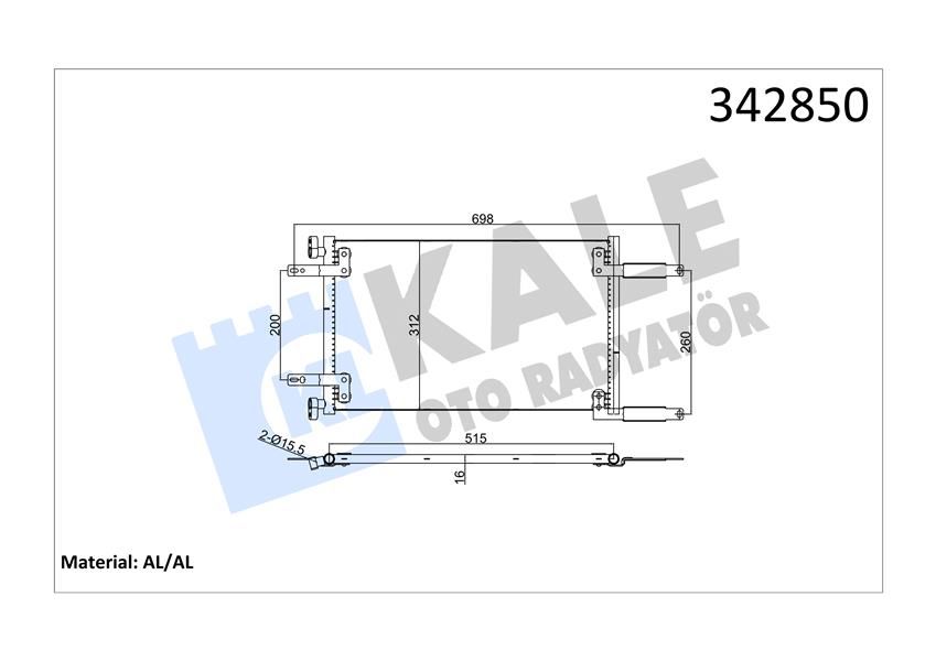 KLİMA KONDENSERİ FIAT DOBLO-DOBLO CARGO AL-AL