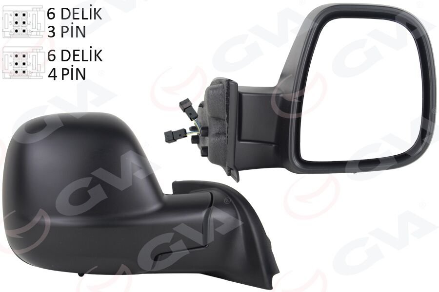 DIŞ DİKİZ AYNASI SAĞ PARTNER-BERLINGO 12-18 ELEKTRİKLİ DESENLİ REZİSTANSLI SENSÖRLÜ