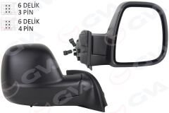 DIŞ DİKİZ AYNASI SAĞ PARTNER-BERLINGO 12-18 ELEKTRİKLİ DESENLİ REZİSTANSLI SENSÖRLÜ
