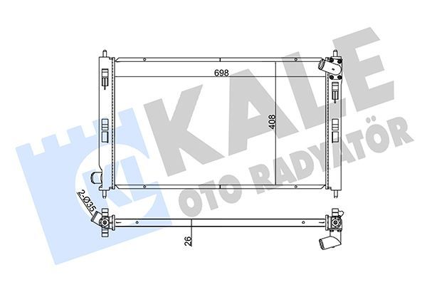 RADYATÖR P4007-P4008-C4 AİRCROSS-C CROSSER AL/PL/BRZ 698x408x26