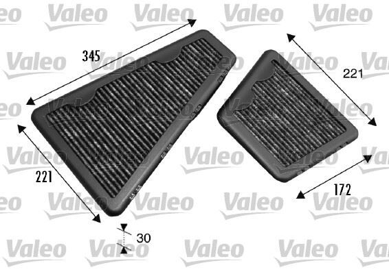 x POLEN FİLTRESİ KARBONLU VW PHAETON 02-08