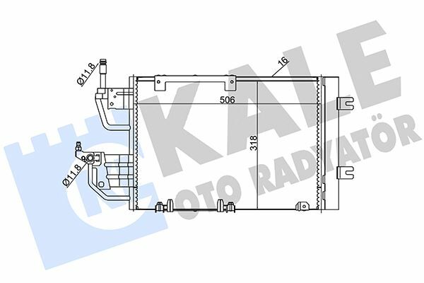 KLİMA KONDENSERİ ASTRA H CDTI-ZAFIRA B CDTI AL/AL 530x320x12