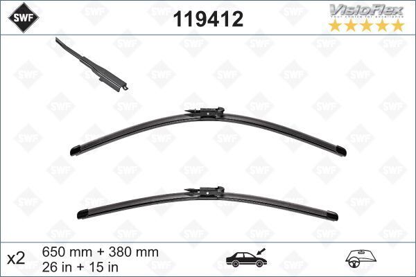 SİLECEK 66 39cm FLATBLADE-MUZ TİPİ GRANDE PUNTO III 10.05 LINEA 07 PUNTO 09 574379
