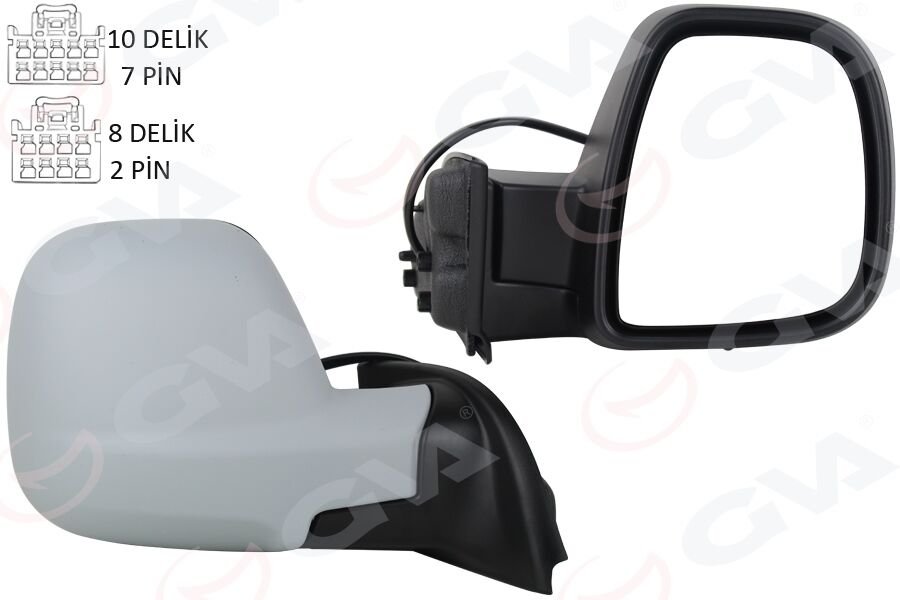 DIŞ DİKİZ AYNASI SAĞ RIFTER-BERLINGO 2019 COMBO-PROACE CITY 19 ELEKTRİKLİ REZİSTANSLI SENSÖRLÜ OTOMATİK AÇMA KAPAMA