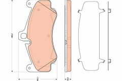x ÖN BALATA PORSCHE 911 06-12
