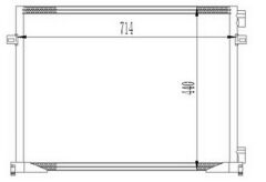 KLİMA KONDENSERİ TRAFIC II 01 OPEL VİVARO A 01 DİZEL-BENZİNLİ OTO.-MEK.