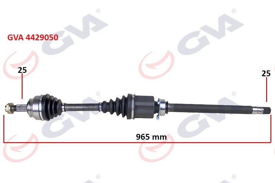 KOMPLE AKS SAĞ MİLLİ DOBLO 1.6 MJT AT/MT 10- 965.5mm